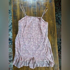Trixxi Dusty Pink Floral Spaghetti Strap dress
